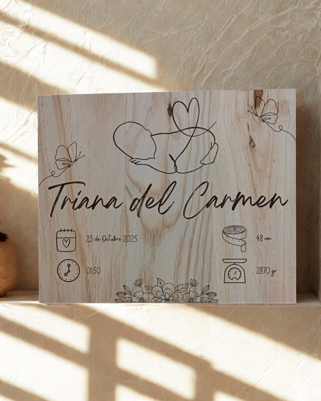 Cuadro de Nacimiento "Mis Primeros Datos"