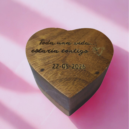 Estuche de Madera "Corazón Eterno"