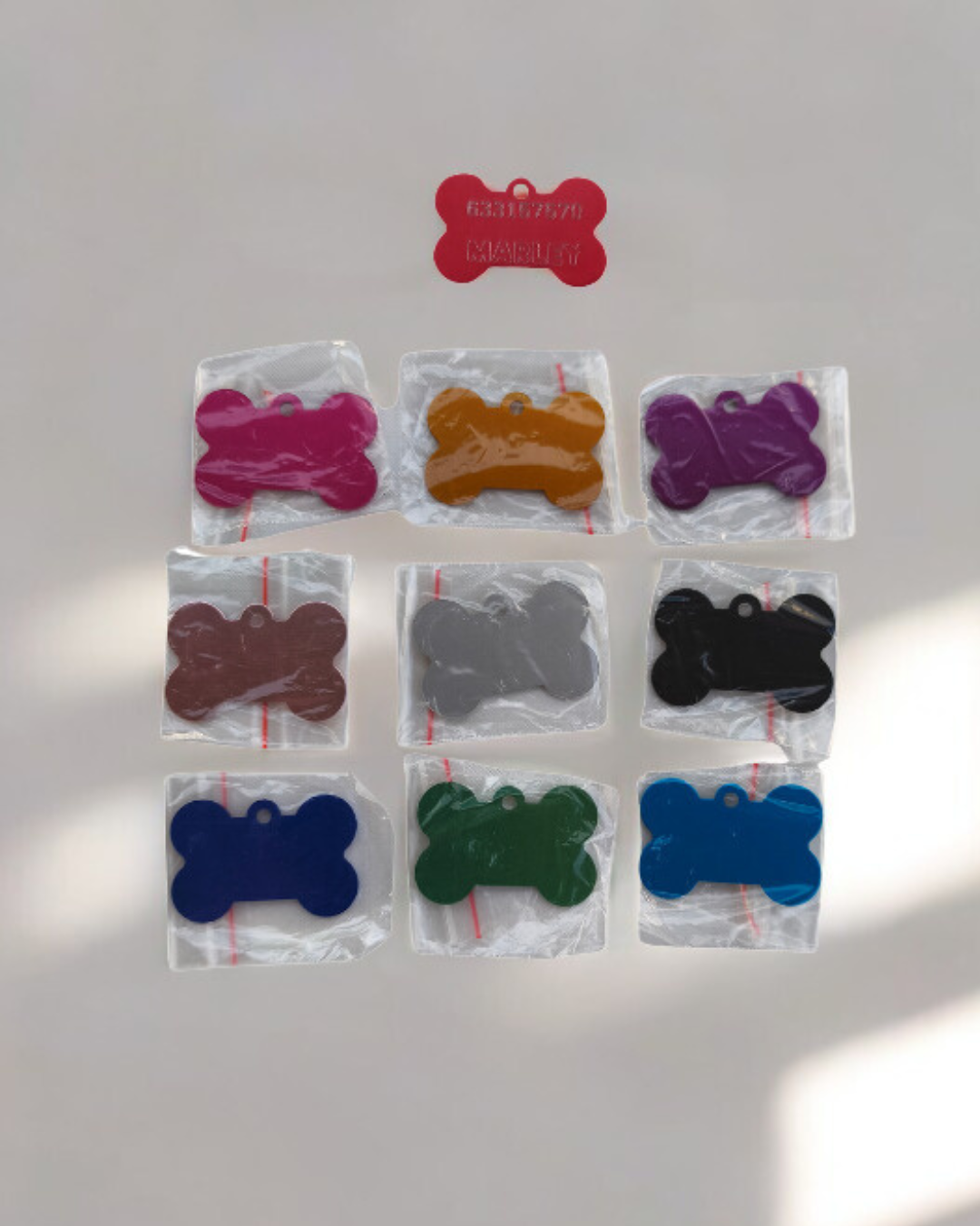 Chapa Identificación "Huesito Seguro"